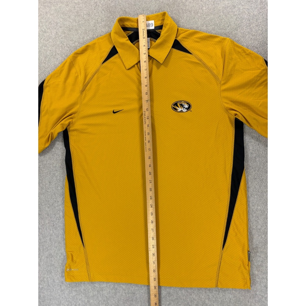 Missouri Tigers Nike Stitched Logo Short Sleeve Campus Polo Shirt (Men's Large) - Picture 7 of 11